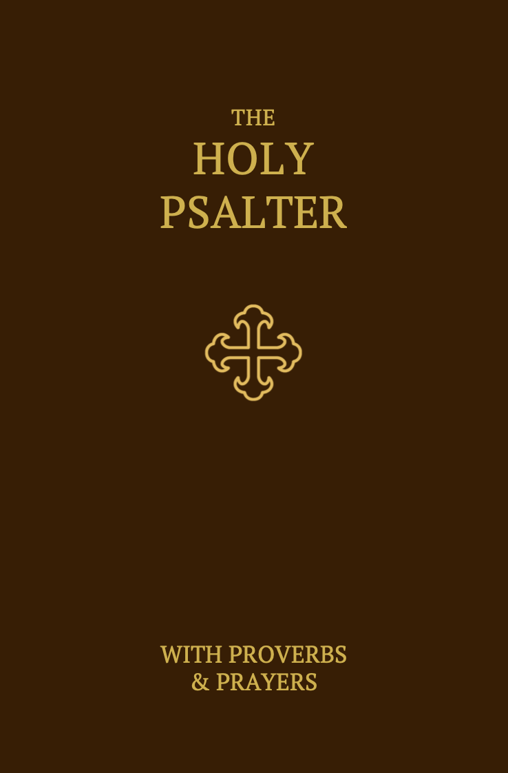 Book cover — The Holy Psalter, Proverbs, and Prayers